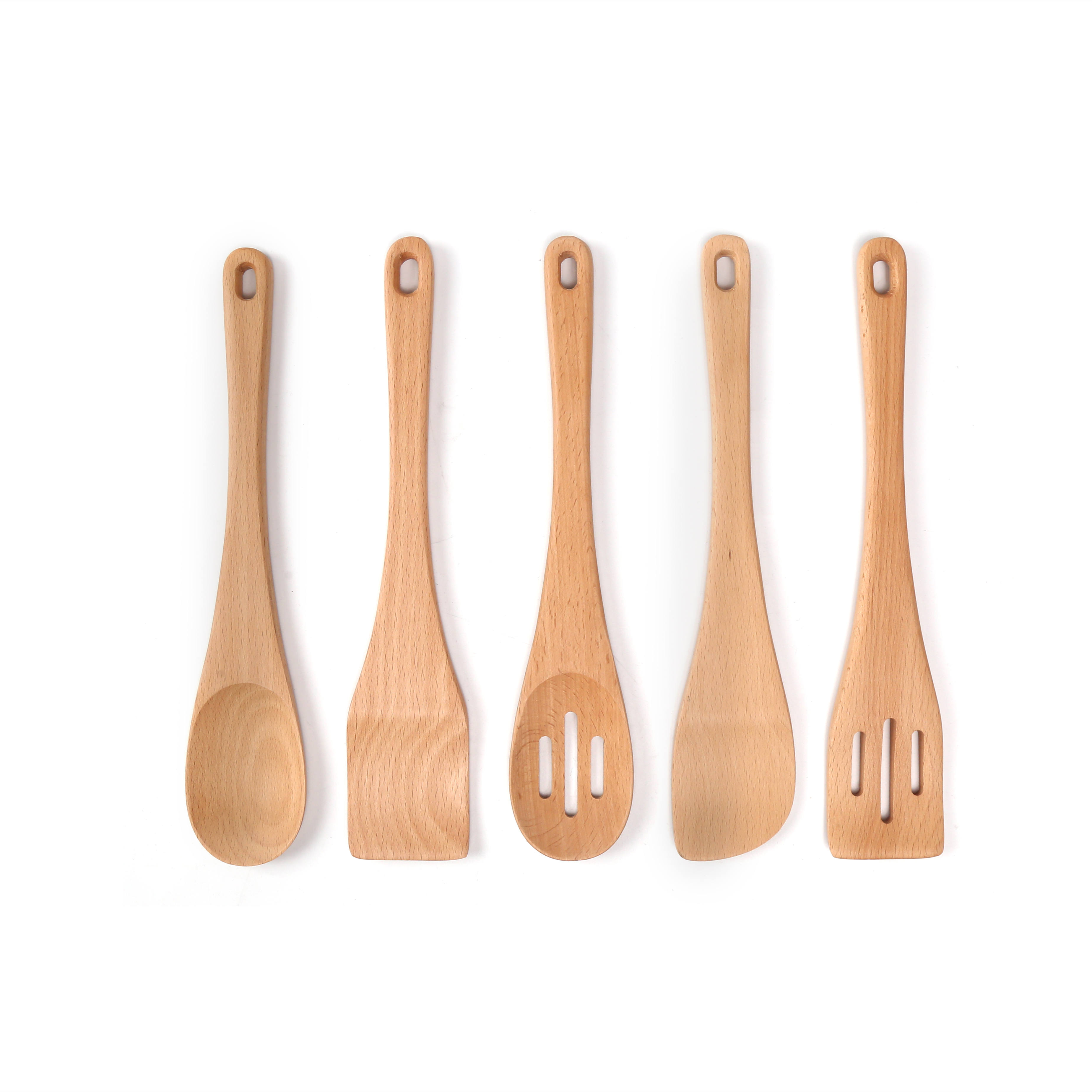 Wooden Spatula Set Series With Hole